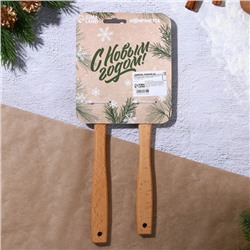 Лопатки силиконовые «Новогоднее чудо», 26×5 см, 23.3×4.3 см, 2 шт.