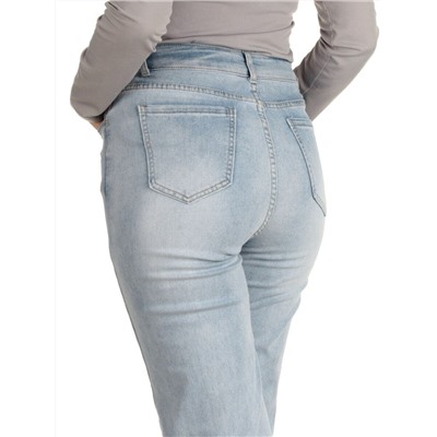 10106 BLUE Джинсы короткие женские AMG JEANS