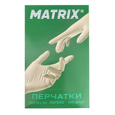 Перчатки латексные MATRIX Extra Light Latex бело-желтые, размер M, 100 шт. (50 пар)