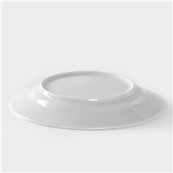 Тарелка Добрушский завод «Бельё.Голубка», d=20 см, фарфор, белая