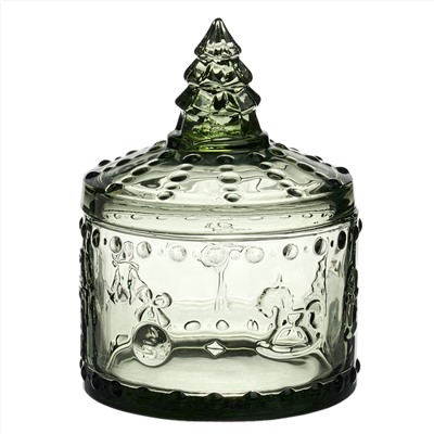 ЕМКОСТЬ ДЛЯ ХРАНЕНИЯ "ЩЕЛКУНЧИК" GREEN, 9*9*12,5 СМ