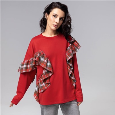 Лонгслив дизайнерский, Гардеробная магия (красный)