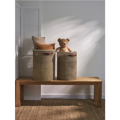 Корзина для хранения Sustainable collection, Ø37х52 см, бежевая