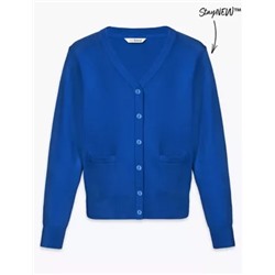 Girls' Cotton Rich School Cardigan (3-16 Yrs)