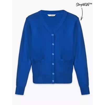 Girls' Cotton Rich School Cardigan (3-16 Yrs)