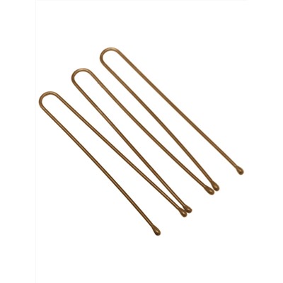Dewal Шпильки для волос прямые SLT45P-3/60, 45 мм, коричневый, 60 шт.