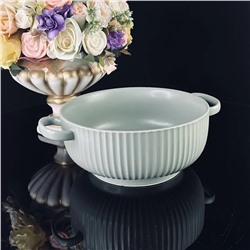 205-736 Салатник 19см с ручками в под.уп.(х24)Фарфор