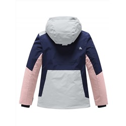 Горнолыжный костюм зимний для девочки серого цвета 9518Sr