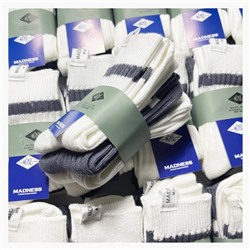 Spot Correct MDNS tide brand to help striped socks socks, Yu Wenle, men and women street sports mid -cotton socks