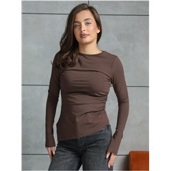 Лонгслив "Крис" Шоколад