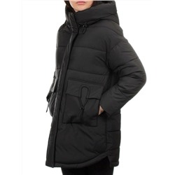 3335 BLACK Куртка зимняя облегченная женская (150 гр. холлофайбер)