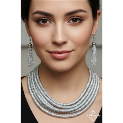 Набор бижутерии колье трансформер и серьги П5/008