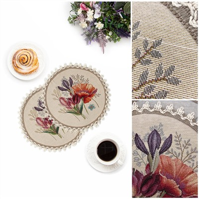 Outlet Майские первоцветы салфетка д27см кружево 2310539