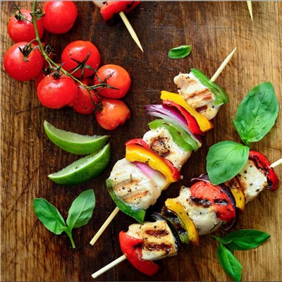 Шампуры Paterra для шашлыка длинные, бамбук, 100 шт. (d=3 мм., l=300 мм.)