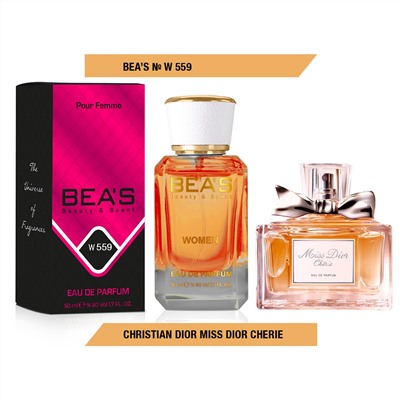 Beas W559 Christian Dior Miss Dior Cherie Women edp 50 ml, Парфюм женский Beas W559 создан по мотивам аромата Christian Dior Miss Dior Cherie