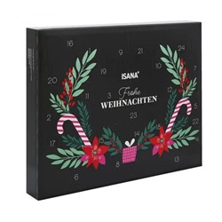ISANA Adventskalender 2025, ISANA Адвент-календарь косметики 2025 "Счастливого Рождества", 24 бьюти сюрприза