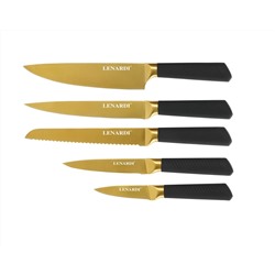 195-005 Набор ножей 5пр. на подставке в под.уп.(х6)