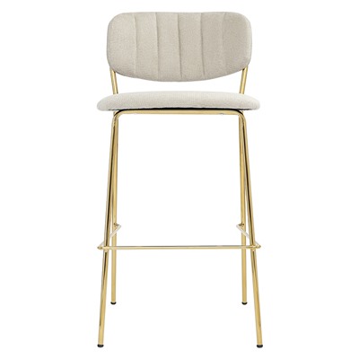 Стул барный Eirill, шенилл, серый