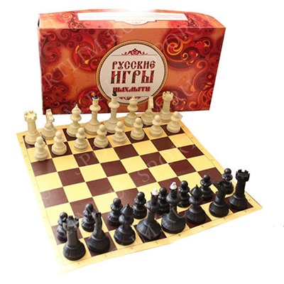 Шахматы Русские игры Айвенго с доской из микрогофры
