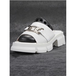 08-PEY148-1 WHITE Босоножки женские (натуральная кожа)