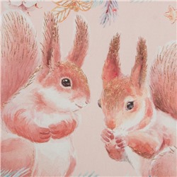 Набор салфеток «Этель» Pink magic, 40×40 см - 4 шт., хлопок, саржа