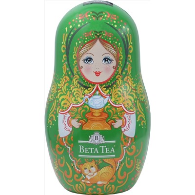 BETA TEA. Матрешка (в ассортименте) 30 гр. жест.банка
