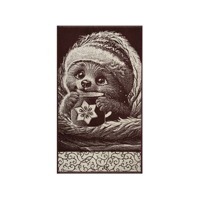 Полотенце махровое 6с103.412ж1 Под пледом (шоколад) 50х90см