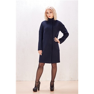 Пальто 19101(темно-синий)