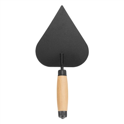 Кельма штукатура стальная, деревянная усиленная ручка