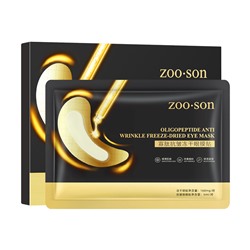 Лиофилизированные маски для глаз с олигопептидами ZOO SON oligopeptide anti wrinkle freeze-dried eye mask, 160мг