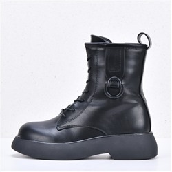 Ботинки женские Mimiduo Black с мехом арт z-232