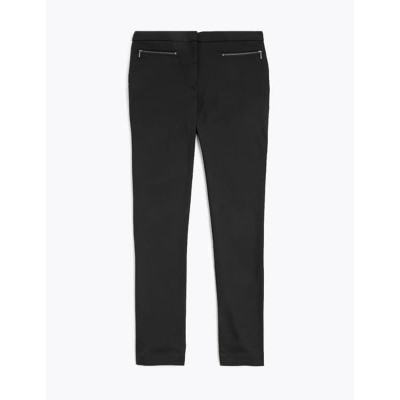 Girls' Super Skinny Zip School Trousers (2-18 Yrs)
