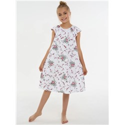 Детская сорочка "Луна" / Цветочки на белом