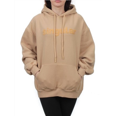 2622 BEIGE Толстовка женская (85% хлопок, 10% полиэстер, 5% спандекс)
