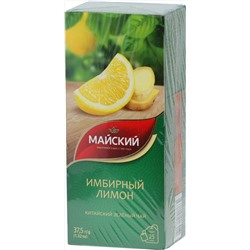 Майский. Зеленый (имбирный лимон) карт.упаковка, 25 пак.
