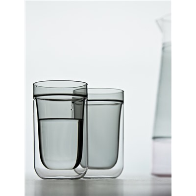 Набор стаканов Pure, 280 мл, дымчато-серые, 2 шт.