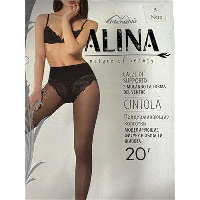 Колготки моделирующие"ALINA" 20D Арт 713 Цвет черный