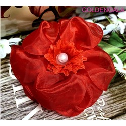 Бант на резинке ажурный №9 диаметр 8 см модель 1