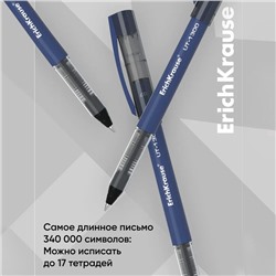 Ручка - роллер ErichKrause «UT-1300», узел 0.7 мм, чернила синие, мягкое, тонкое и чистое письмо