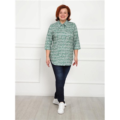 Рубашка Дактиль зелёный ИвК