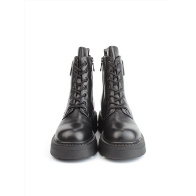 04-M3-1476 BLACK Ботинки зимние женские (натуральная кожа, натуральный мех)