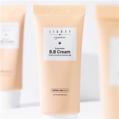 Jigott Солнцезащитный BB-крем для лица / Signature Sunscreen B.B Cream SPF50+ PA++++, 50 мл