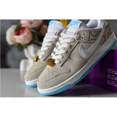 Премиальные Nike Dunk Low SE Barber из прочной замши