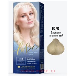 ESTEL Love Стойкая Крем-краска для волос тон 10/0 Блондин платиновый
