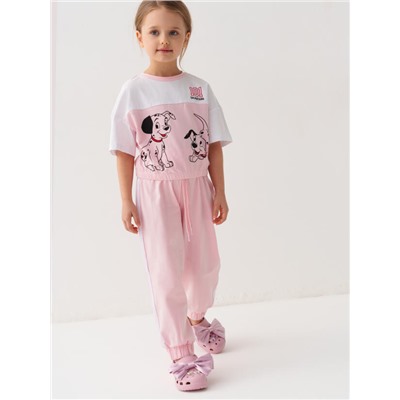 Комплект для девочки: футболка, брюки