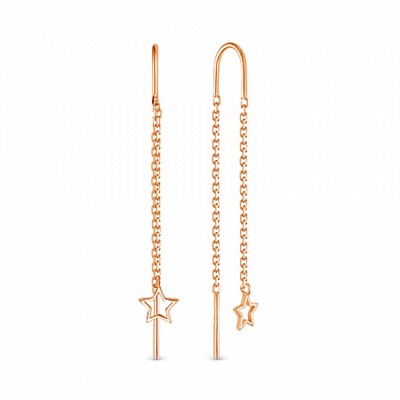 Серьги позолоченные серебро 925*