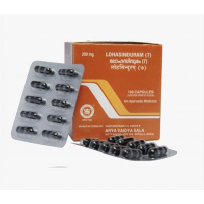 Лохасиндурам при анемии Коттаккал (Lohasinduram (7) Kottakkal) 100 капсул