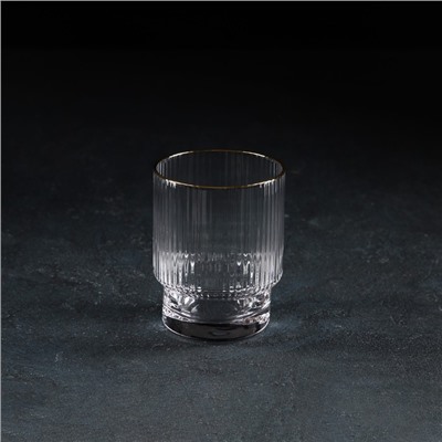 Стакан Magistro «Орион», 320 мл, с золотой отводкой, стекло, прозрачный