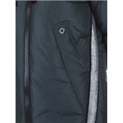 227-1 GRAY/GREEN Пальто женское зимнее Snow Grace