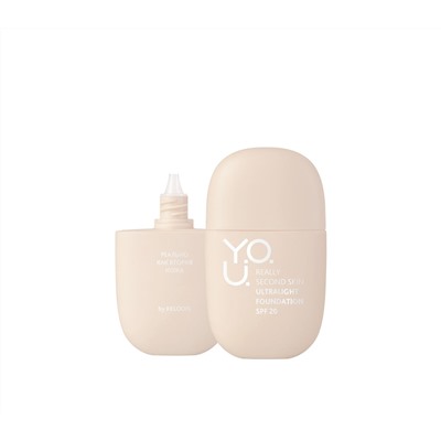 Тональный крем для лица "Y.O.U. Really Second Skin" тон: 40, warm beige (10326741)